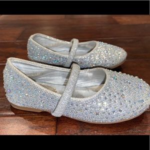 Girls toddler bedazzled dress shoes